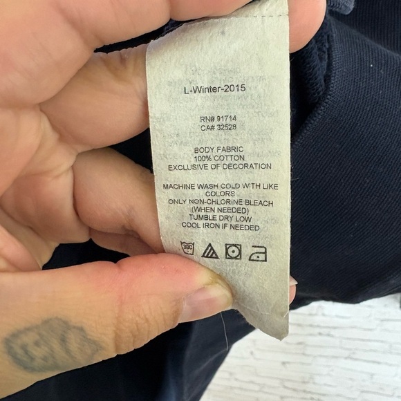 Armani Exchange Ombré Blue Zip Up Hoodie - Picture 5 of 6